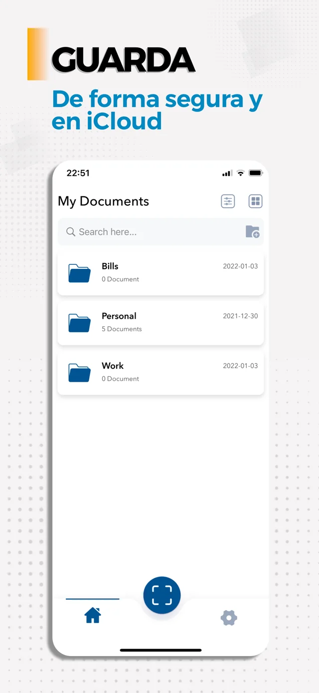 Guarda y organiza — Document Scanner